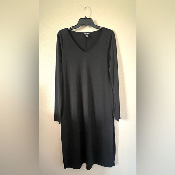 White House Black Market V Neck Long Sleeve Midi Dress - Picture 1 of 8